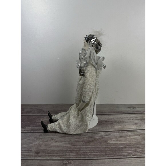 Vintage Capodimonte Deza Porcella Doll Jester Clown 16” Italy w/ Display - Picture 3 of 14